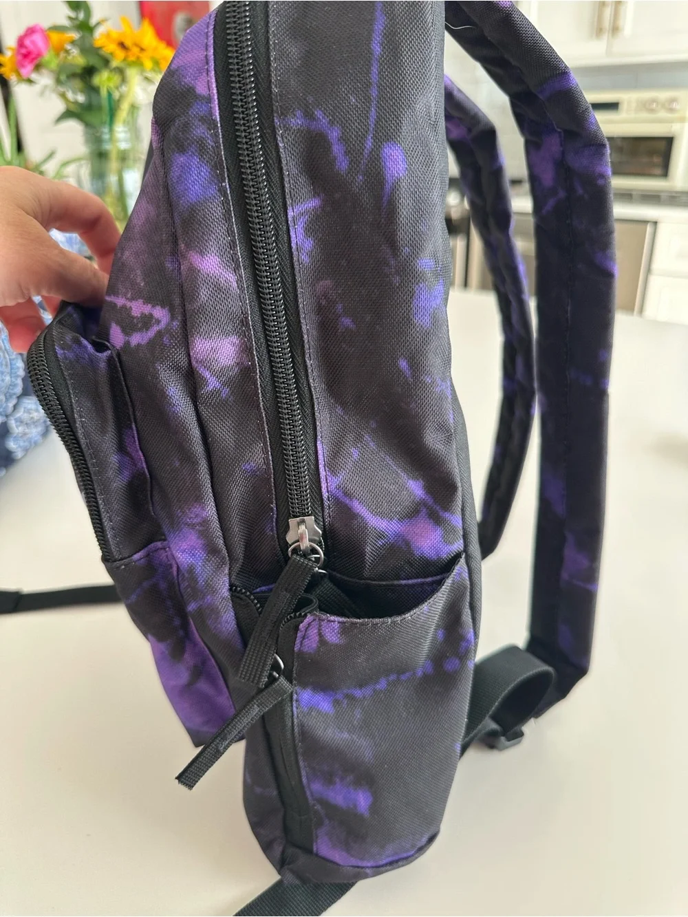 Nike Purple & Black Tie-Dye Backpack